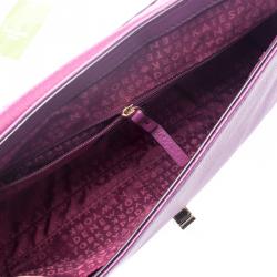 Pre Owned Kate Spade Purple Quilted Leather Astor Court Cynthia Shoulder Bag