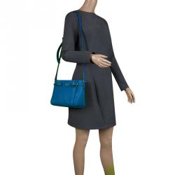 Pre Owned Kate Spade Blue Leather Mini Brandy Crossbody Bag