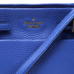 Pre Owned Kate Spade Blue Leather Mini Brandy Crossbody Bag