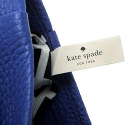 Pre Owned Kate Spade Blue Leather Mini Brandy Crossbody Bag