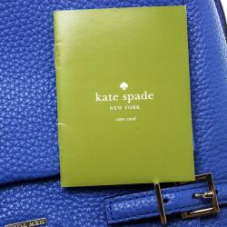 Pre Owned Kate Spade Blue Leather Mini Brandy Crossbody Bag