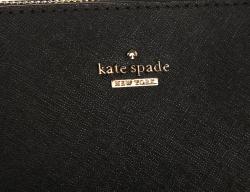 Pre Owned Kate Spade Black Leather Cameron Street Lucie Tote