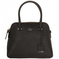 Pre Owned Kate Spade Black Leather Cameron Street Maise Satchel Bag
