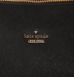 Pre Owned Kate Spade Black Leather Cameron Street Maise Satchel Bag