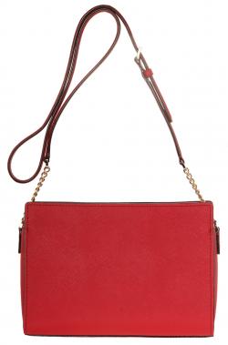 Pre Owned Kate Spade Red Leather Cameron Street Danna Crossbody Bag
