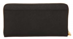 Pre Owned Kate Spade Black Leather Finer Things embellished Lacey Zip Around Wallet