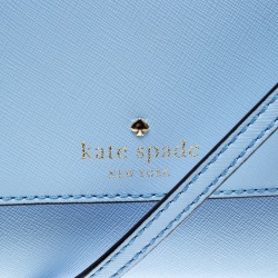 Pre Owned Kate Spade Sky Blue Leather Cameron Street Arielle Crossbody Bag