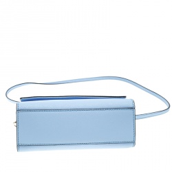 Pre Owned Kate Spade Sky Blue Leather Cameron Street Arielle Crossbody Bag