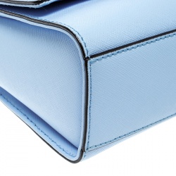 Pre Owned Kate Spade Sky Blue Leather Cameron Street Arielle Crossbody Bag