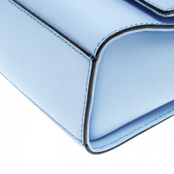 Pre Owned Kate Spade Sky Blue Leather Cameron Street Arielle Crossbody Bag