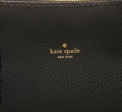 Pre Owned Kate Spade Black Leather Dunne Lane Mega Lane Satchel Bag