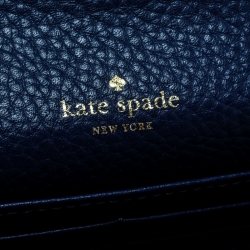 Pre Owned Kate Spade Tricolor Leather Flap Continental Wallet