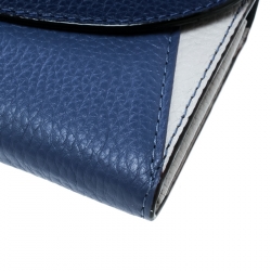 Pre Owned Kate Spade Tricolor Leather Flap Continental Wallet