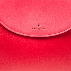 Kate Spade Red/Pink Leather Cobble Hill Adrien Top Handle Bag