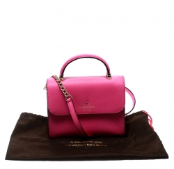 Pre Owned Kate Spade Pink Leather Mini Nora Top Handle Bag