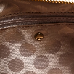 Pre Owned Kate Spade Grey Leather Small Cedar Street Hayden Top Handle Bag