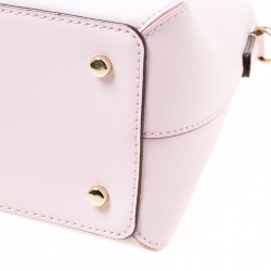 Pre Owned Kate Spade Blush Pink Leather Cedar Street Maise Satchel