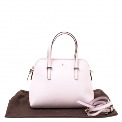 Pre Owned Kate Spade Blush Pink Leather Cedar Street Maise Satchel