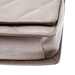 Pre Owned Kate Spade Grey Quilted Leather Emerson Place Vivenna Shoulder Bag