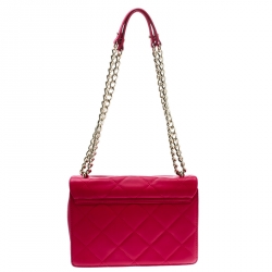 Kate Spade Hot Pink Quilted Leather Emerson Place Vivenna Shoulder Bag