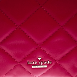 Kate Spade Hot Pink Quilted Leather Emerson Place Vivenna Shoulder Bag