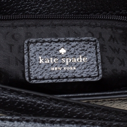 Pre Owned Kate Spade Black Leather Grand Street Hayden Crossbody Bag
