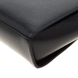 Pre Owned Kate Spade Black Leather Grand Street Hayden Crossbody Bag