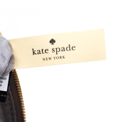 Pre Owned Kate Spade Grey Leather Madelyne Larchmont Avenue Crossbody Bag