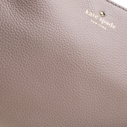 Pre Owned Kate Spade Grey Leather Madelyne Larchmont Avenue Crossbody Bag