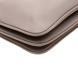 Pre Owned Kate Spade Grey Leather Madelyne Larchmont Avenue Crossbody Bag