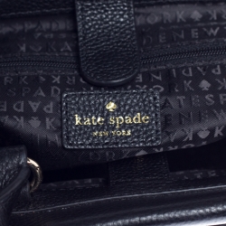 Pre Owned Kate Spade Black Leather Natala Avalon Place Tote