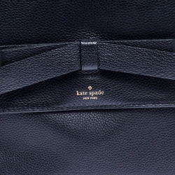 Pre Owned Kate Spade Black Leather Natala Avalon Place Tote