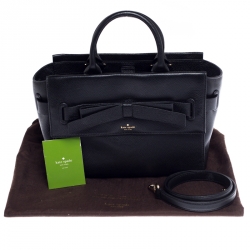 Pre Owned Kate Spade Black Leather Natala Avalon Place Tote