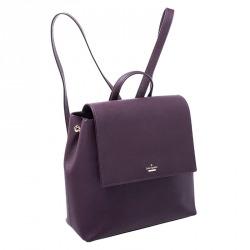 Pre Owned Kate Spade Burgundy Leather Hayes Street Backpack