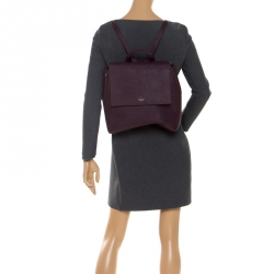 Pre Owned Kate Spade Burgundy Leather Hayes Street Backpack