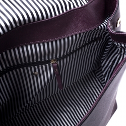 Pre Owned Kate Spade Burgundy Leather Hayes Street Backpack