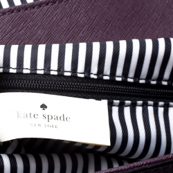 Pre Owned Kate Spade Burgundy Leather Hayes Street Backpack