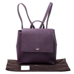 Pre Owned Kate Spade Burgundy Leather Hayes Street Backpack