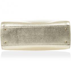 Pre Owned Kate Spade Gold Metallic Wellesley 'Quinn' Tote