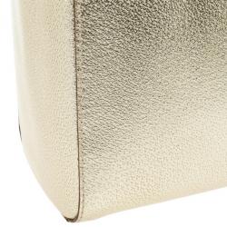 Pre Owned Kate Spade Gold Metallic Wellesley 'Quinn' Tote