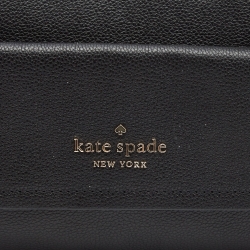 Pre Owned Kate Spade Black Pebbled Leather Rosie Flap Camera Bag