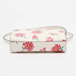 Pre Owned Kate Spade Multicolor Floral Print Leather Perry Dome Crossbody Bag