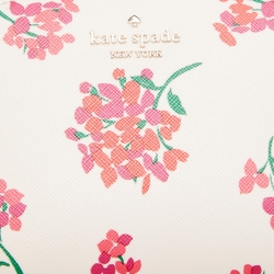 Pre Owned Kate Spade Multicolor Floral Print Leather Perry Dome Crossbody Bag