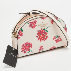 Pre Owned Kate Spade Multicolor Floral Print Leather Perry Dome Crossbody Bag