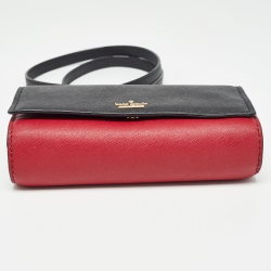 مملوكة مسبقًا حقيبة كلتش كيت سبيد كاميرون ستريت جلد ثلاثي اللون