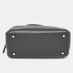 Pre Owned Kate Spade Black Leather Carter Street Aliana Satchel