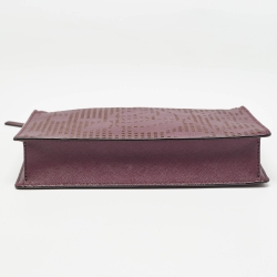 Pre Owned Kate Spade Purple Leather Cameron Street Clarise Crossbody Bag  