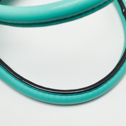 Pre Owned Kate Spade Blue Leather Mini Charles Street Audrey Satchel 