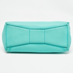 Pre Owned Kate Spade Blue Leather Mini Charles Street Audrey Satchel 