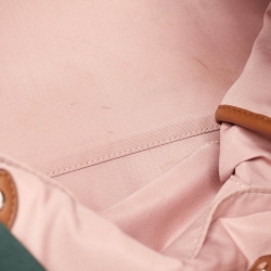 Pre Owned Kate Spade Multicolor Stripe Canvas and Leather Shopper Tote